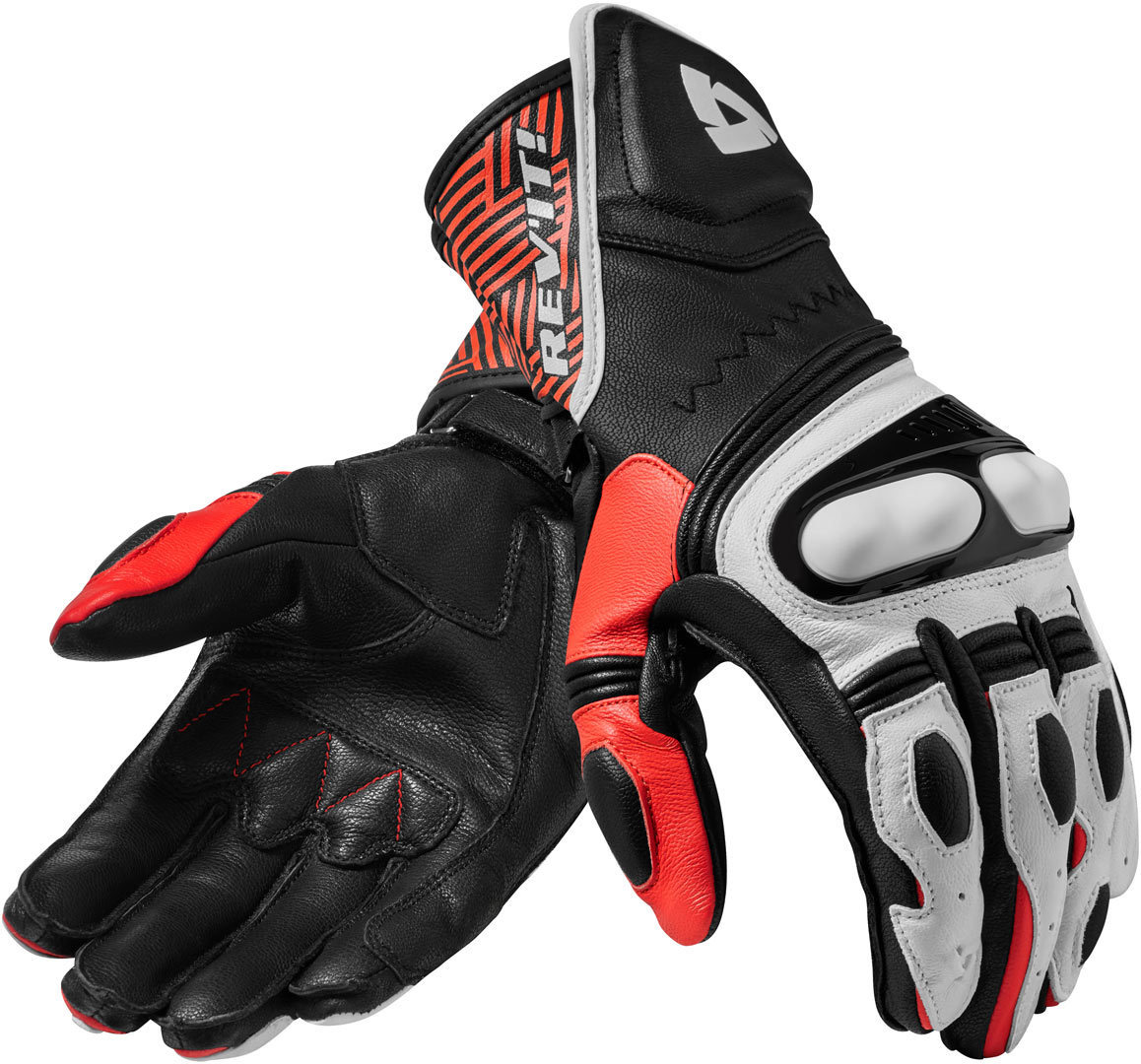 Revit Metis Gants de moto Noir Blanc Rouge S