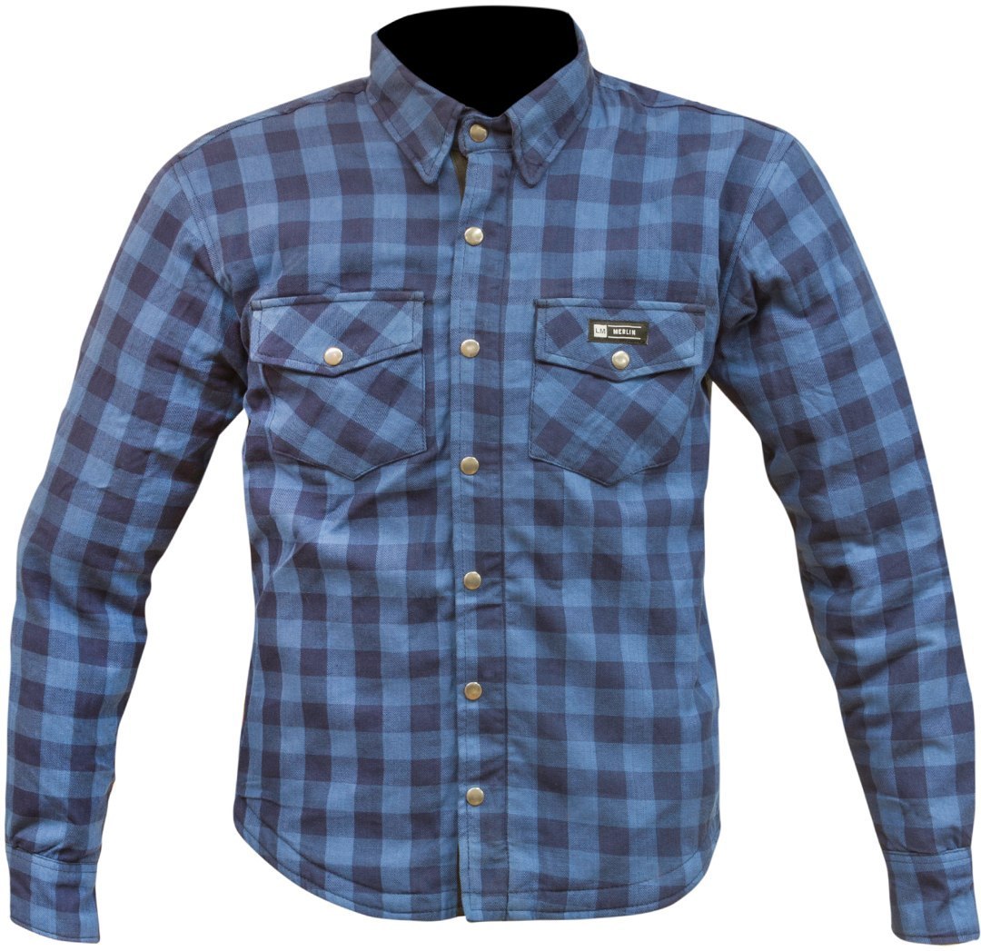 Image of Merlin Axe Veste Textile moto Bleu M