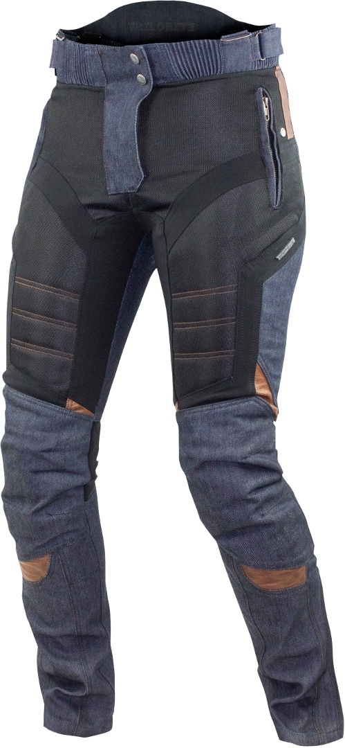 Image of Trilobite Airtech Dames de moto pantalon Textile Noir Bleu 26