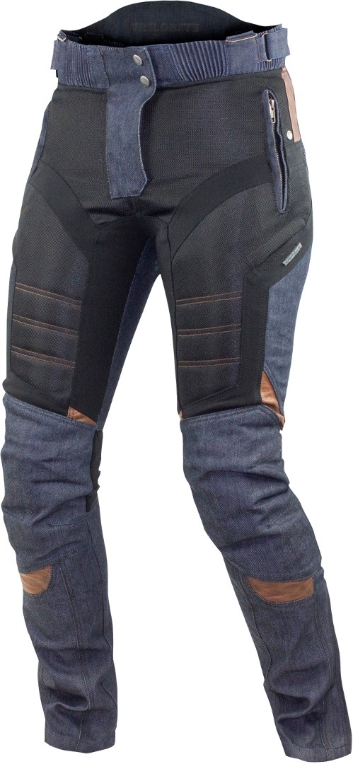 Trilobite Airtech Dames de moto pantalon Textile Noir Bleu 26