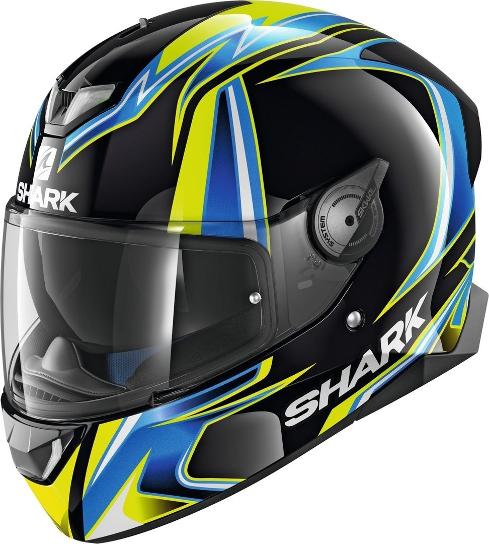 Shark Skwal 2 Replica Sykes Casque LED blanc Noir Bleu S