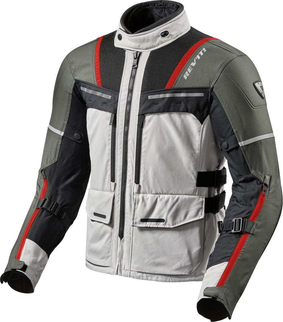 Revit Offtrack Veste Textile moto Gris Rouge S