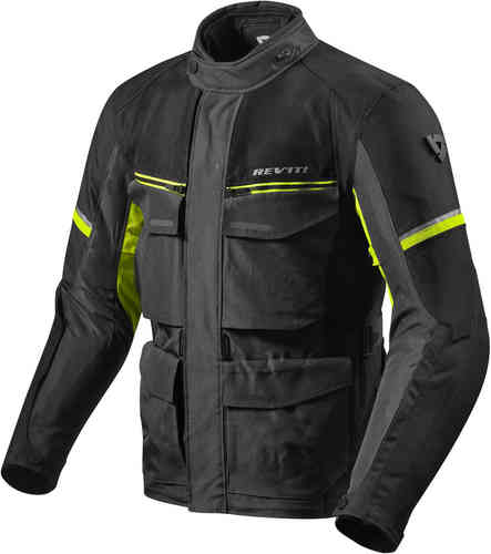 Revit Outback 3 Motorfiets Textiel Jas Zwart Grijs Geel revit kopen in de aanbieding Revit Outback 3 Motorfiets Textiel Jas Zwart Grijs Geel revit kopen in de aanbieding