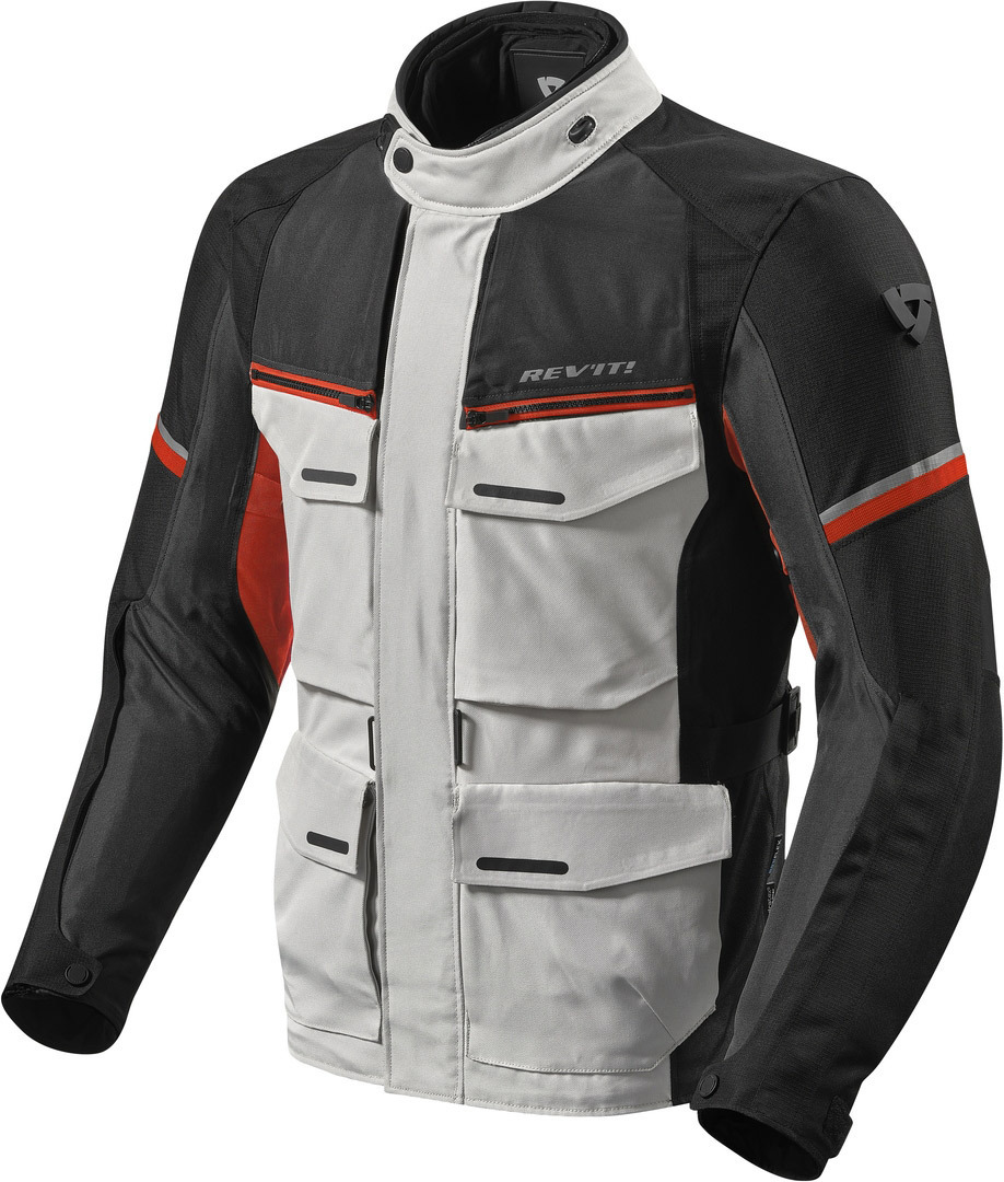 Revit Outback 3 Veste Textile moto Gris Rouge M