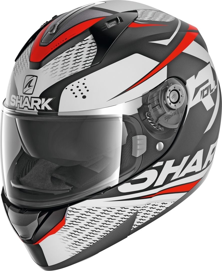 Shark Ridill Stratom Mat Casque Noir Blanc Rouge XS