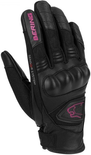Bering Ginza Vrouwen Motorfiets Handschoenen Zwart Pink 2Xl bering kopen in de aanbieding