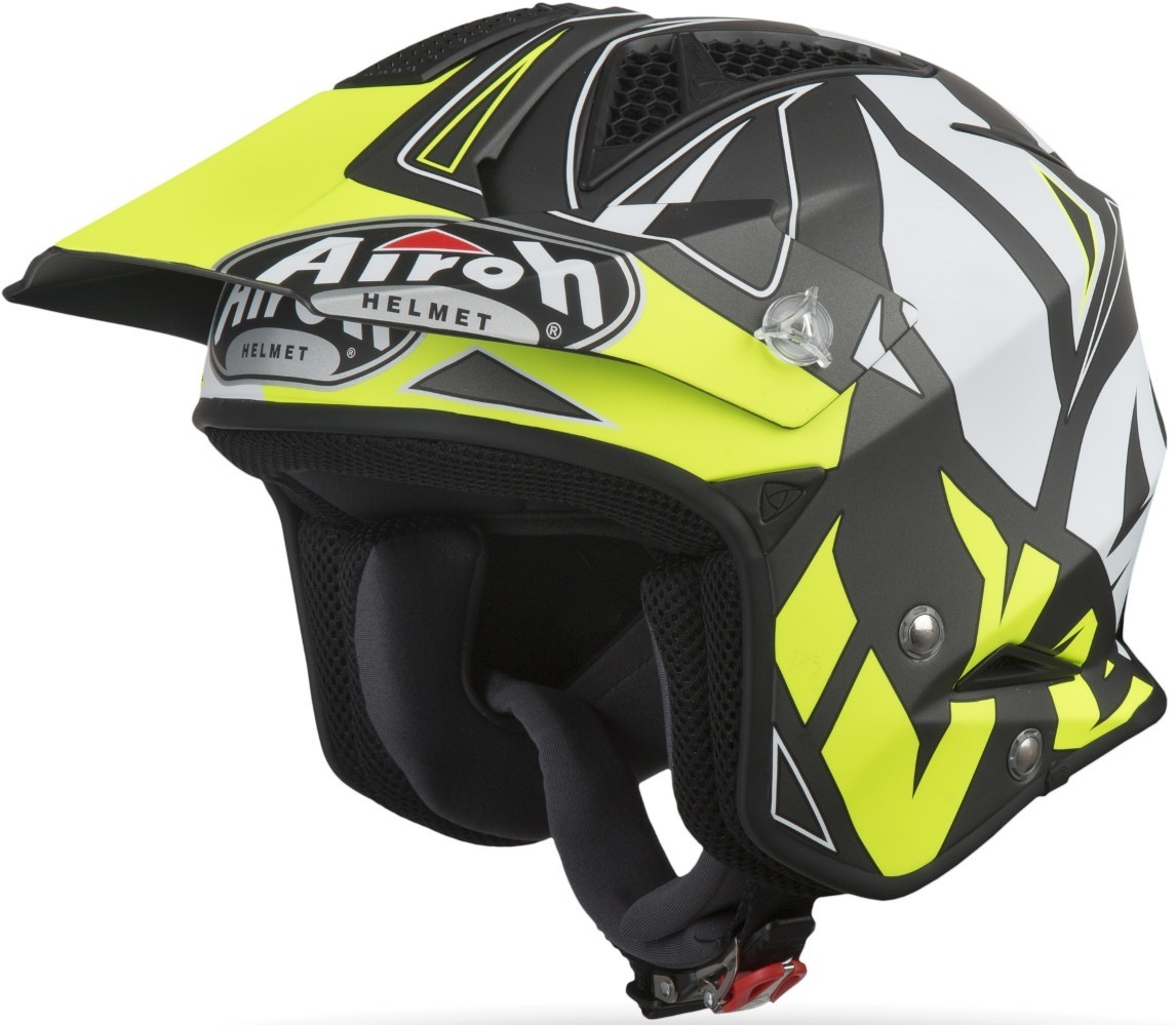Airoh TRR S Convert Trial Casque jet Jaune XL