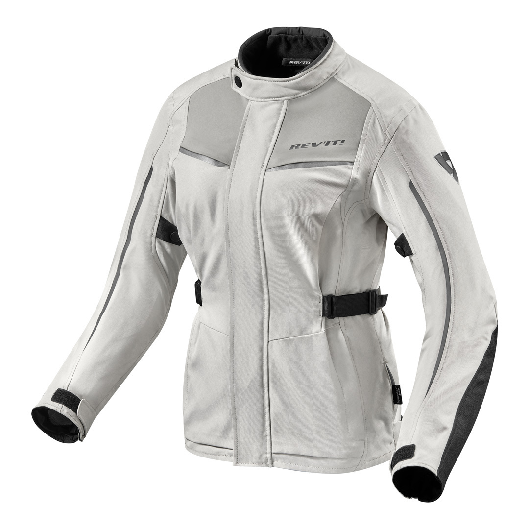Revit Voltiac 2 Veste de dames moto Textile Noir Argent 34