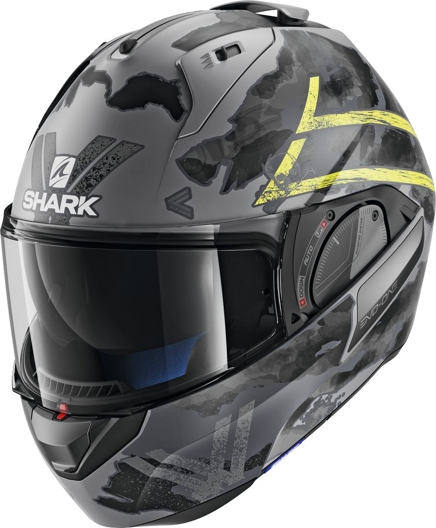 Shark Evo-One 2 Skuld Mat Casque Gris Jaune L
