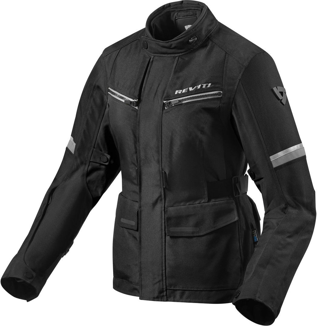 Revit Outback 3 Veste de dames moto Textile Noir Argent 34