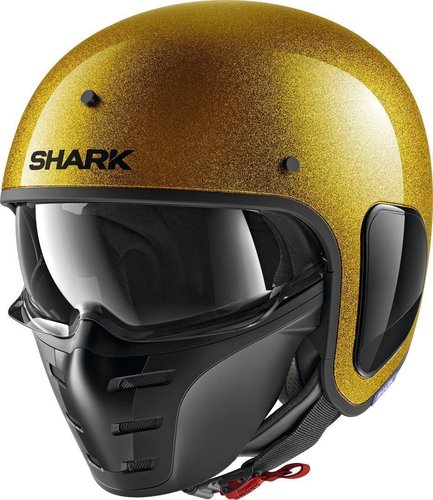 Shark S Drak Glitter Jet Helm Goud shark kopen in de aanbieding