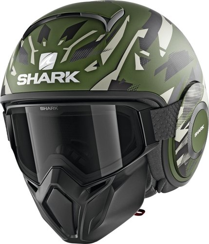 Shark Street Drak Kanhji Mat Jet Helm Groen shark kopen in de aanbieding