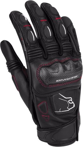 Bering Boost R Motorfiets Handschoenen Zwart Wit bering kopen in de aanbieding