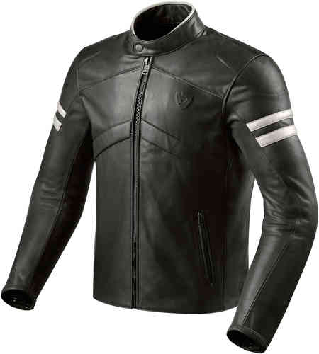 Revit Prometheus Motorfiets Lederen Jas Zwart Wit 56 revit kopen in de aanbieding Revit Prometheus Motorfiets Lederen Jas Zwart Wit 56 revit kopen in de aanbieding