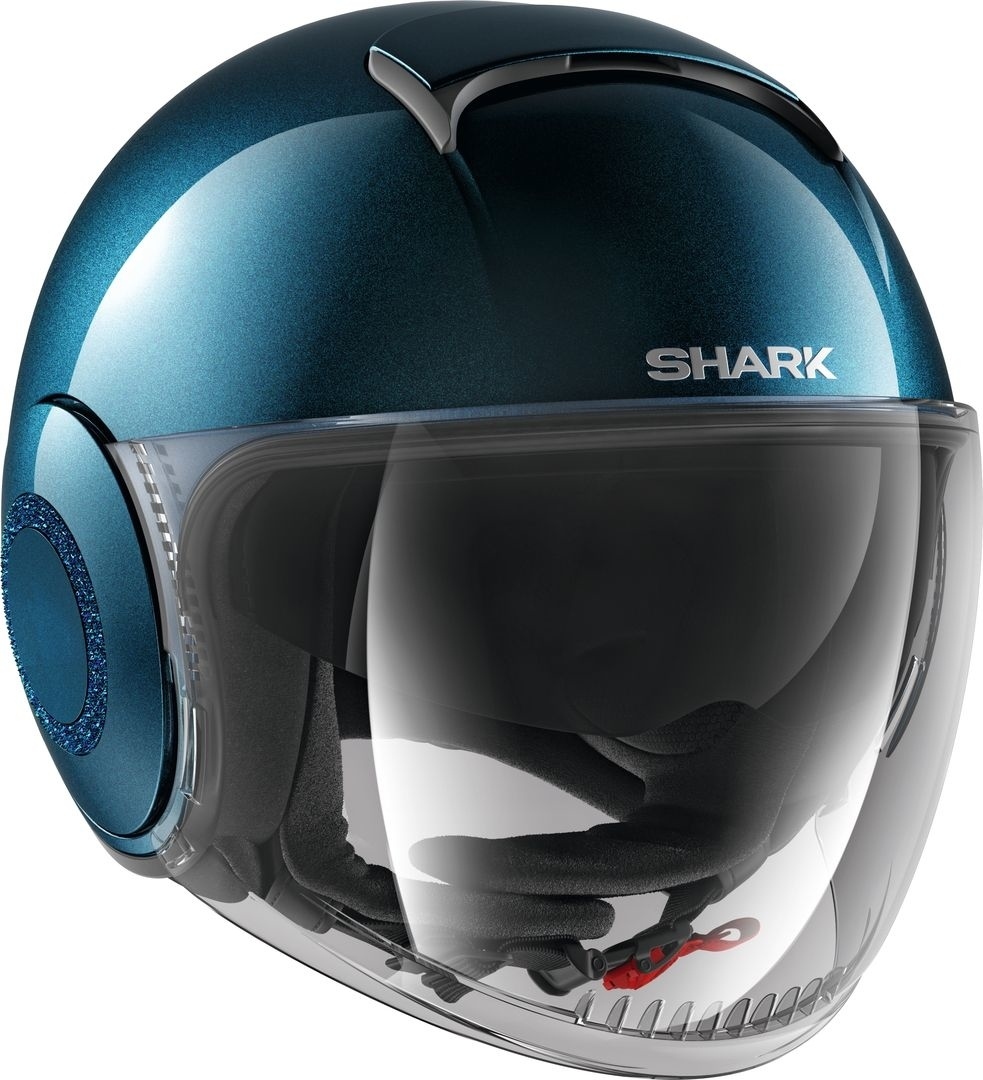 Shark Nano Crystal Casque jet Bleu XS