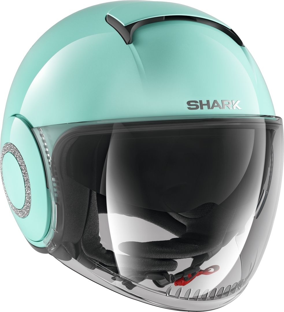 Shark Nano Crystal Casque jet Vert XS