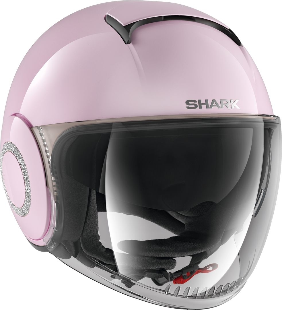 Shark Nano Crystal Casque jet Rose XS