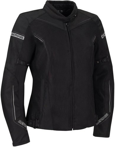 Bering Cancun Vrouwen Motorfiets Textiel Jas Zwart Grijs 48 bering kopen in de aanbieding