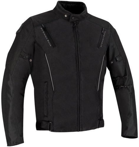 Bering Conrad Motorfiets Textiel Jas Zwart Grijs Rood bering kopen in de aanbieding