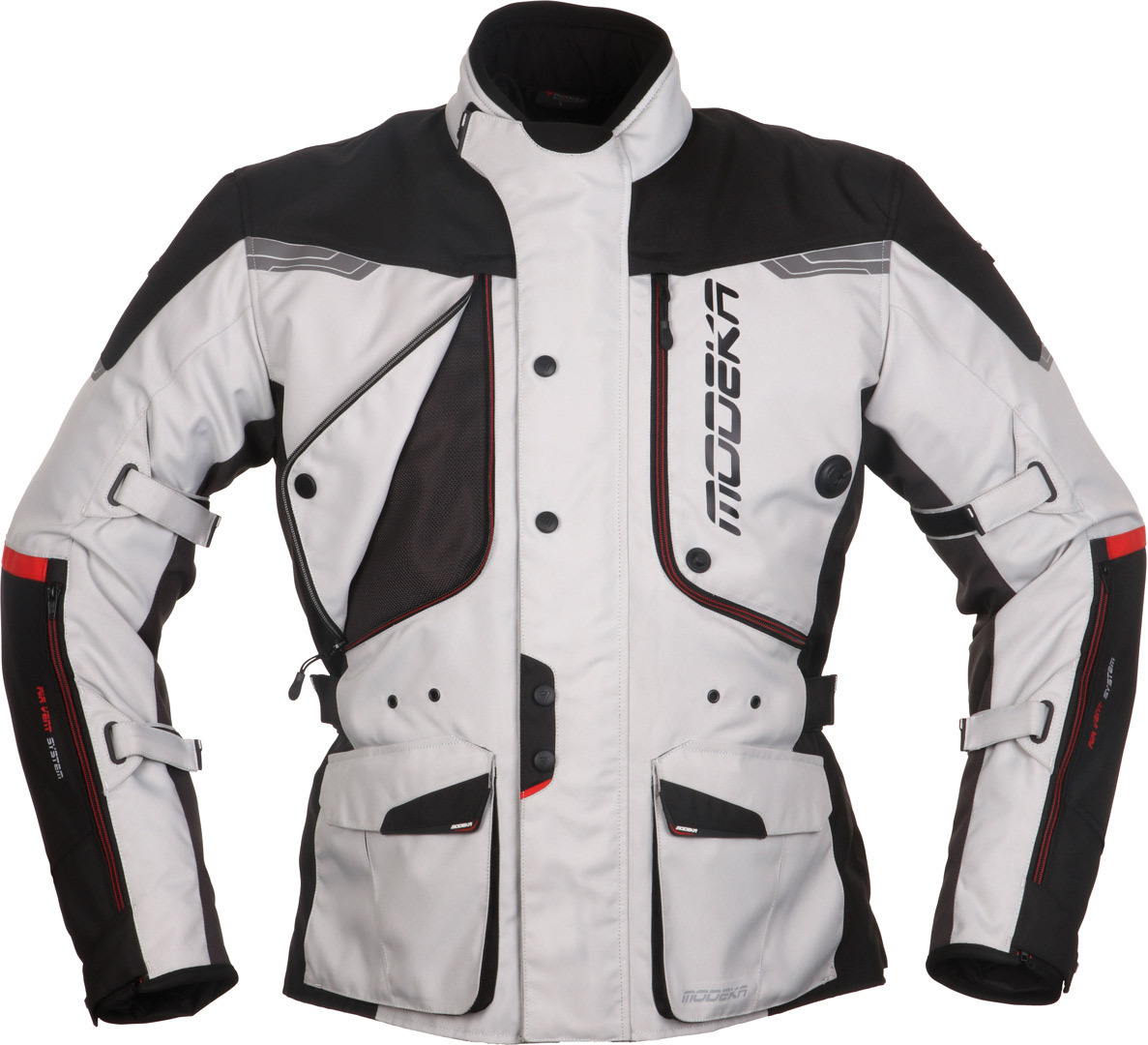 Modeka Aeris Veste Textile moto Noir Gris XS