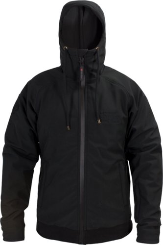 John Doe Softshell Motorfiets Hoodie 2017 Zwart john doe kopen in de aanbieding
