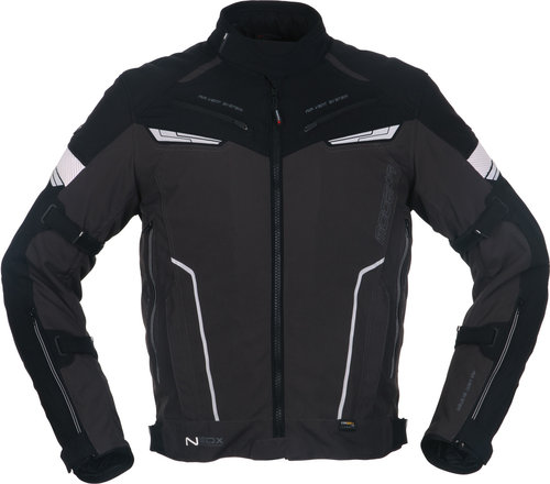 Modeka Neox Motorfiets Textiel Jas Zwart Grijs modeka kopen in de aanbieding Modeka Neox Motorfiets Textiel Jas Zwart Grijs modeka kopen in de aanbieding