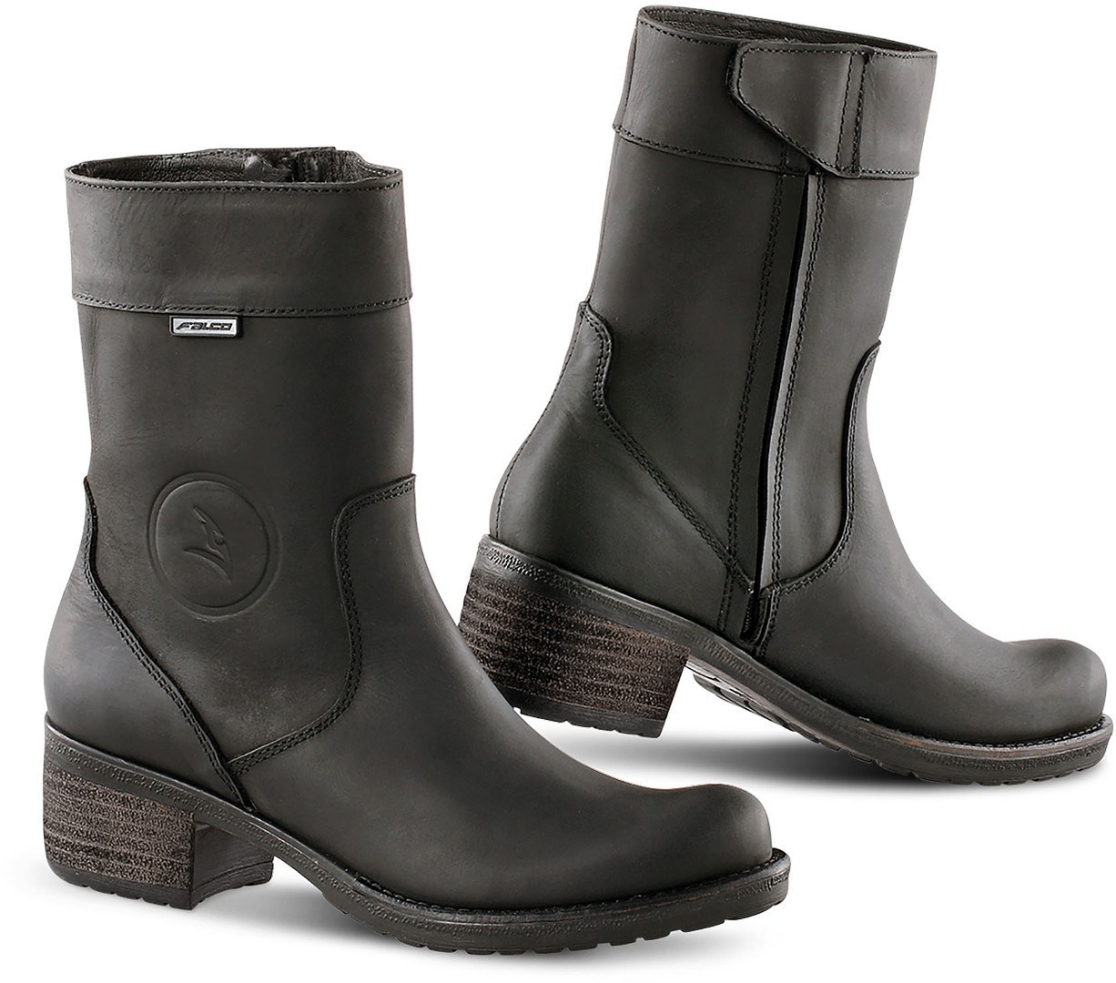 Falco Ayda 2 Bottes de moto de dames Noir 36