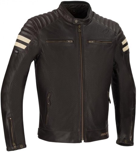 Segura Stripe Perfo Motorfiets Lederen Jas Bruin Beige Xl segura kopen in de aanbieding Segura Stripe Perfo Motorfiets Lederen Jas Bruin Beige Xl segura kopen in de aanbieding