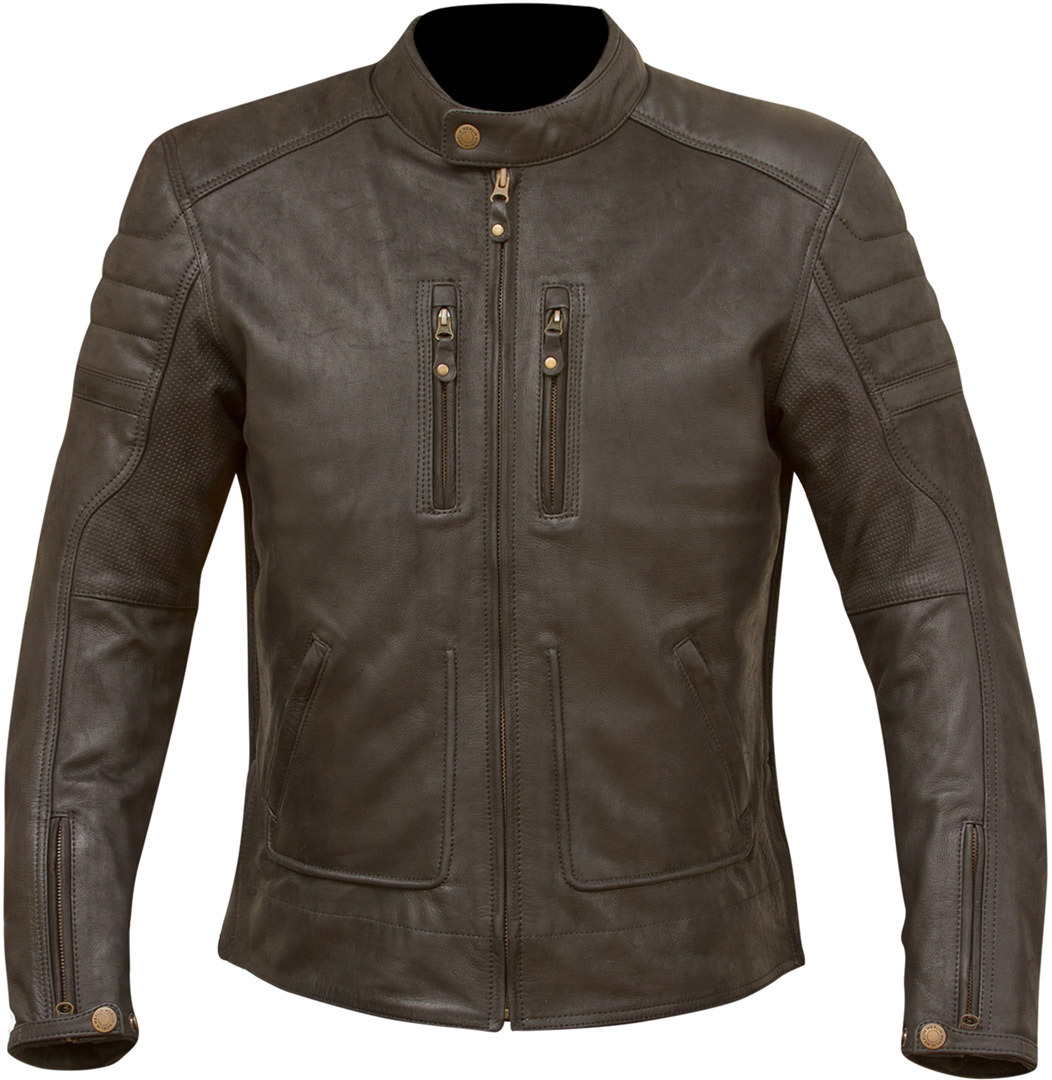 Image of Merlin Draycott Veste de moto en cuir Noir 2XL