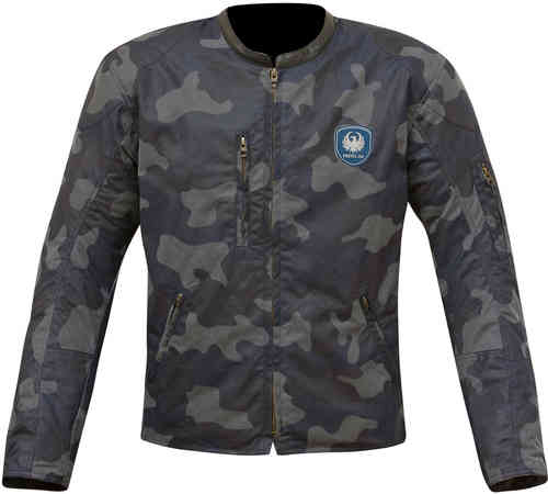 Merlin Covert Camo Motorfiets Waxed Jas Blauw 2Xl merlin kopen in de aanbieding