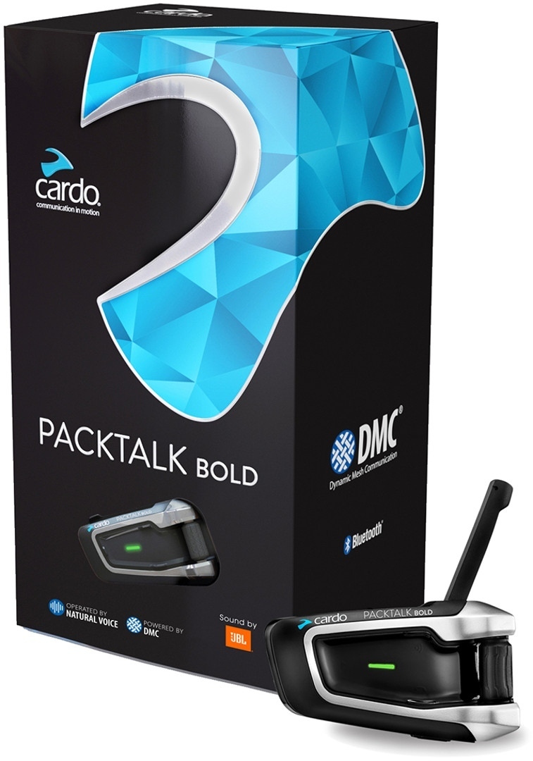 Cardo Packtalk Bold Duo / JBL Système de communication Double Pack Noir unique taille