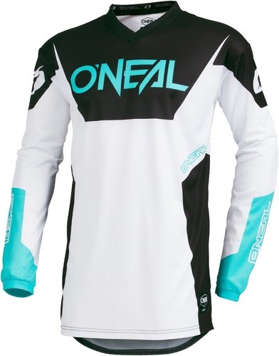 Oneal Element Racewear Motorcross Jersey Zwart Wit Blauw oneal kopen in de aanbieding Oneal Element Racewear Motorcross Jersey Zwart Wit Blauw oneal kopen in de aanbieding