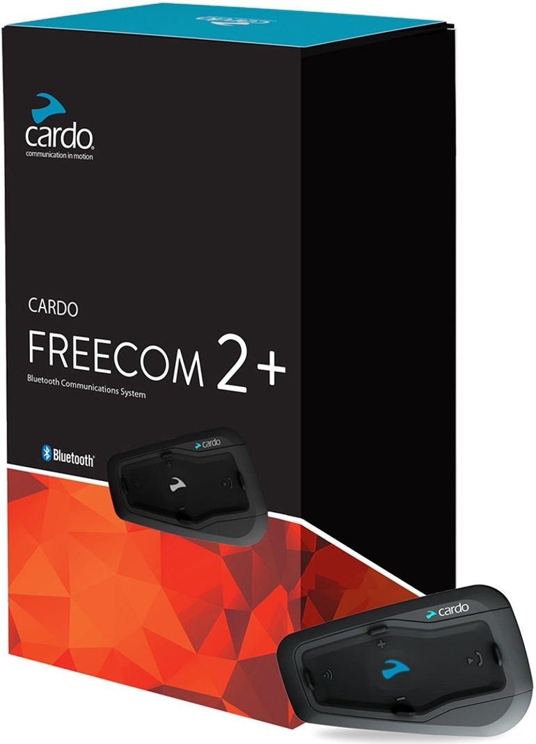 Cardo Freecom 2+ Duo Système de communication Double Pack Noir unique taille