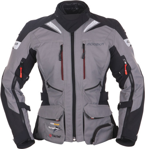 Modeka Panamericana Dames Motorfiets Textiel Jas Zwart Grijs 44 modeka kopen in de aanbieding Modeka Panamericana Dames Motorfiets Textiel Jas Zwart Grijs 44 modeka kopen in de aanbieding