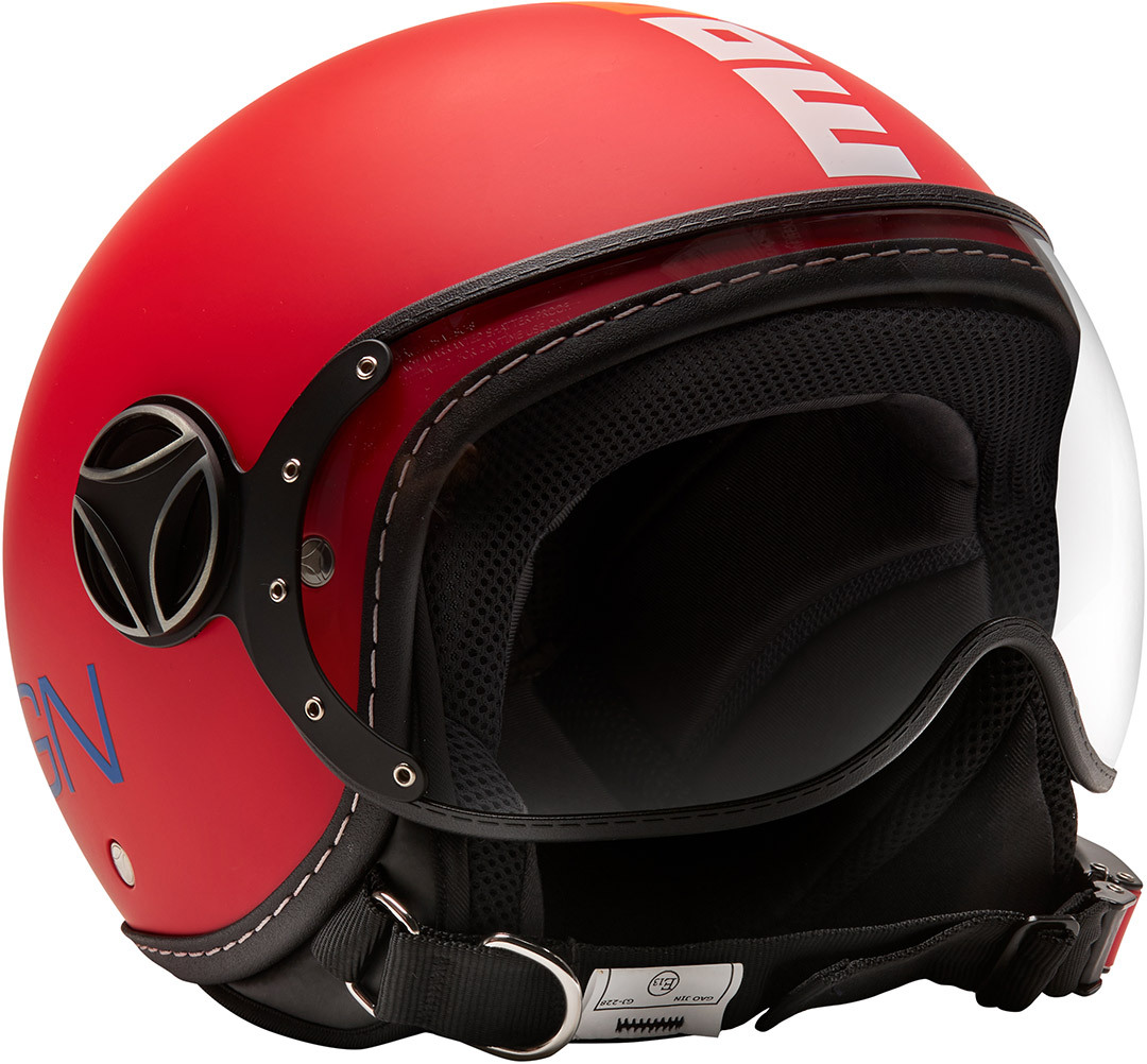 MOMO FGTR Baby Enfants Jet casque Rouge XS