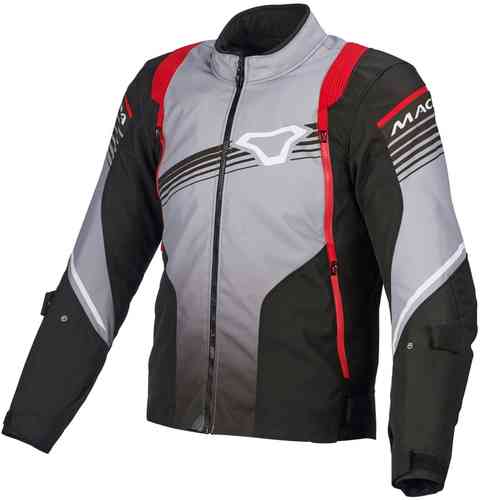 Macna Charger Motorfiets Textiel Jas Zwart Grijs Rood Xs macna kopen in de aanbieding Macna Charger Motorfiets Textiel Jas Zwart Grijs Rood Xs macna kopen in de aanbieding