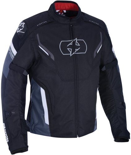 Oxford Melbourne 30 Motorfiets Textiel Jas Zwart Grijs Wit oxford kopen in de aanbieding Oxford Melbourne 30 Motorfiets Textiel Jas Zwart Grijs Wit oxford kopen in de aanbieding