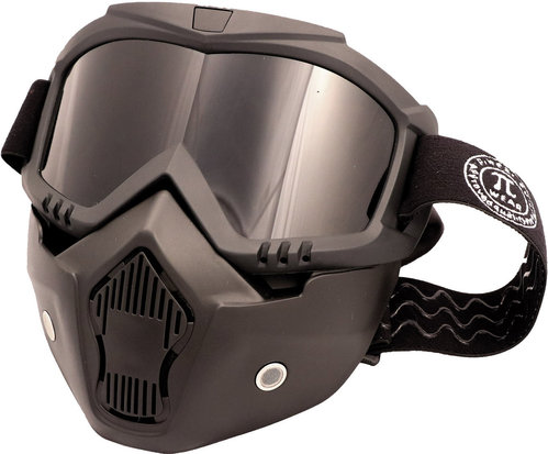 Modeka Invase Bril Masker Zwart Een Maat modeka kopen in de aanbieding