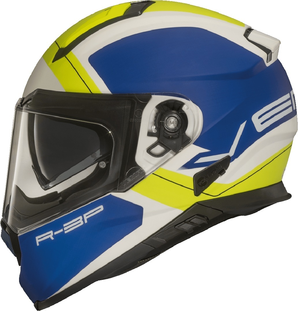 Vemar Zephir Mars Casque de moto Jaune Bleu XS