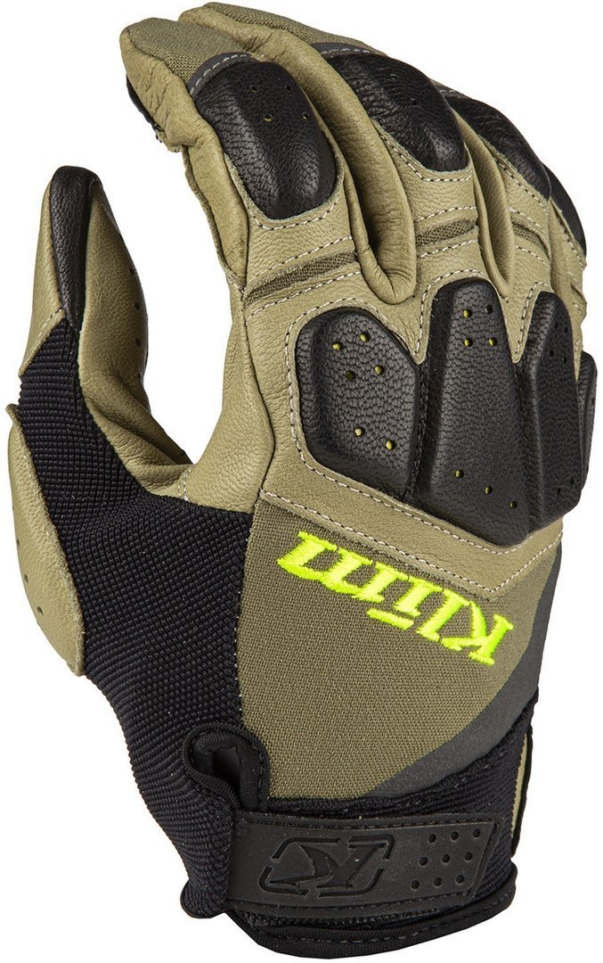 Klim Dakar Pro Gants de motocross Noir Vert 2XL
