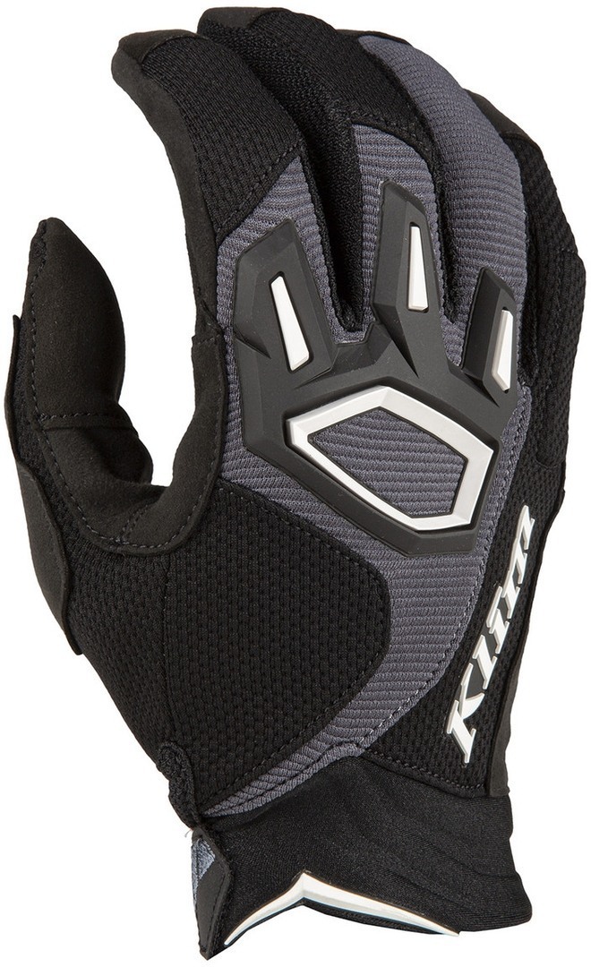 Klim Dakar Gants de motocross Noir Gris Blanc M