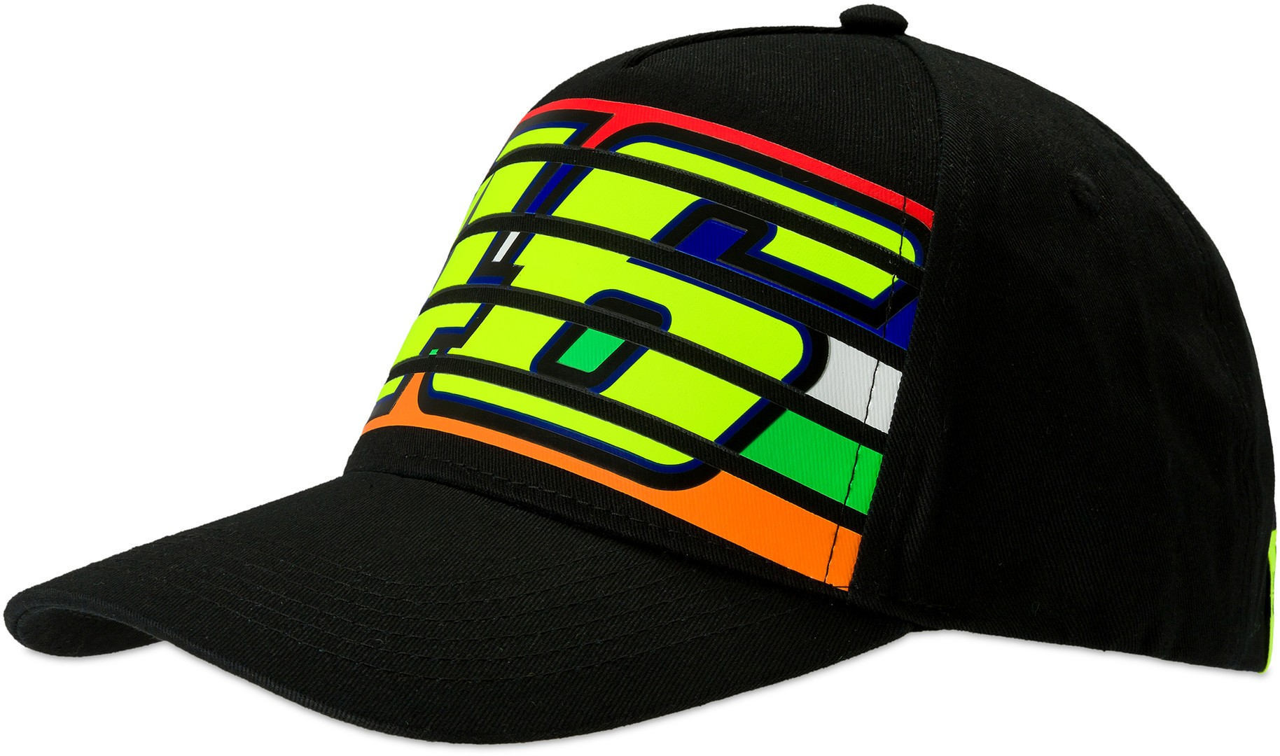 VR46 Stripes Cap Noir unique taille
