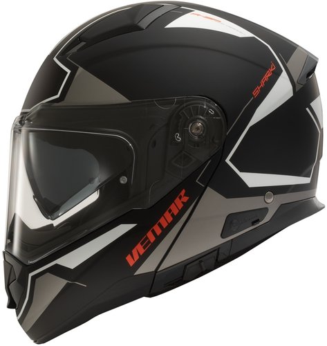 Vemar Vermar Sharki Cutter Motorhelm Zwart Zilver Xl vemar kopen in de aanbieding