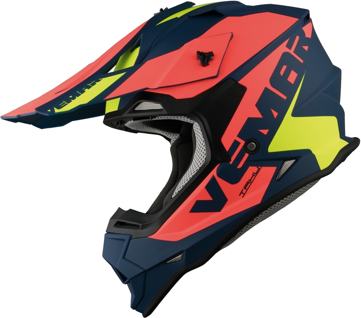 Vemar Taku Blade Casque de motocross Bleu Orange S