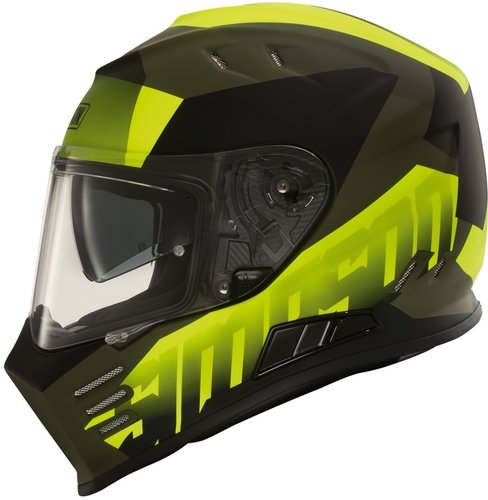 Simpson Venom Army Motorhelm Zwart Geel Xl simpson kopen in de aanbieding