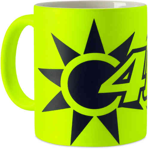 Vr46 Sole E Luna Mok Blauw Geel Een Maat vr46 kopen in de aanbieding