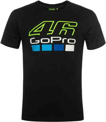 Vr46 Gopro T Shirt 0009 Zwart vr46 kopen in de aanbieding