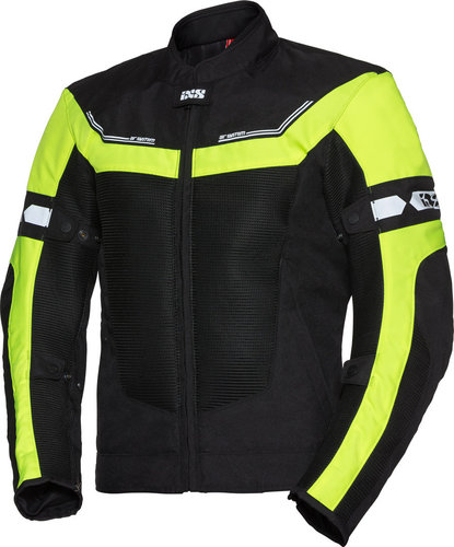 Ixs Sport Levante Air 20 Motorfiets Textiel Jas Zwart Geel 4Xl ixs kopen in de aanbieding