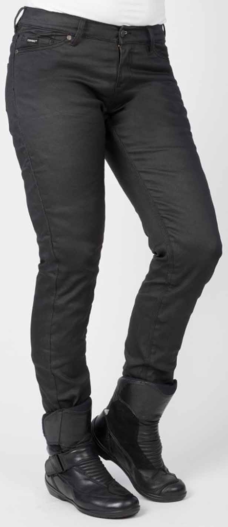 Bull-it SR6 Oilskin Jeans moto Ladies Noir 28