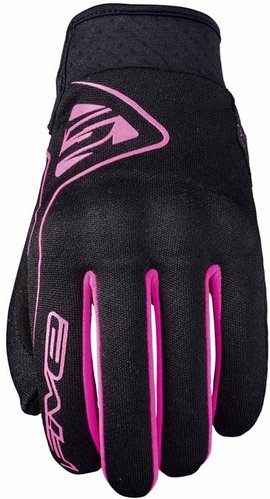 Five Globe Dames Motorfiets Handschoenen Zwart Pink five kopen in de aanbieding